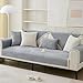 Couch Überzug,Sofa-Schutzhülle 1/2/3/4 Sitzer L Form Sofa Cover Sofa Überzug Ecksofa,2024 Neue Universelle Rutschfeste Solide Strukturierte Ultra Stretch Grau Kissenbezug für Wohnzimmer(45x45cm)