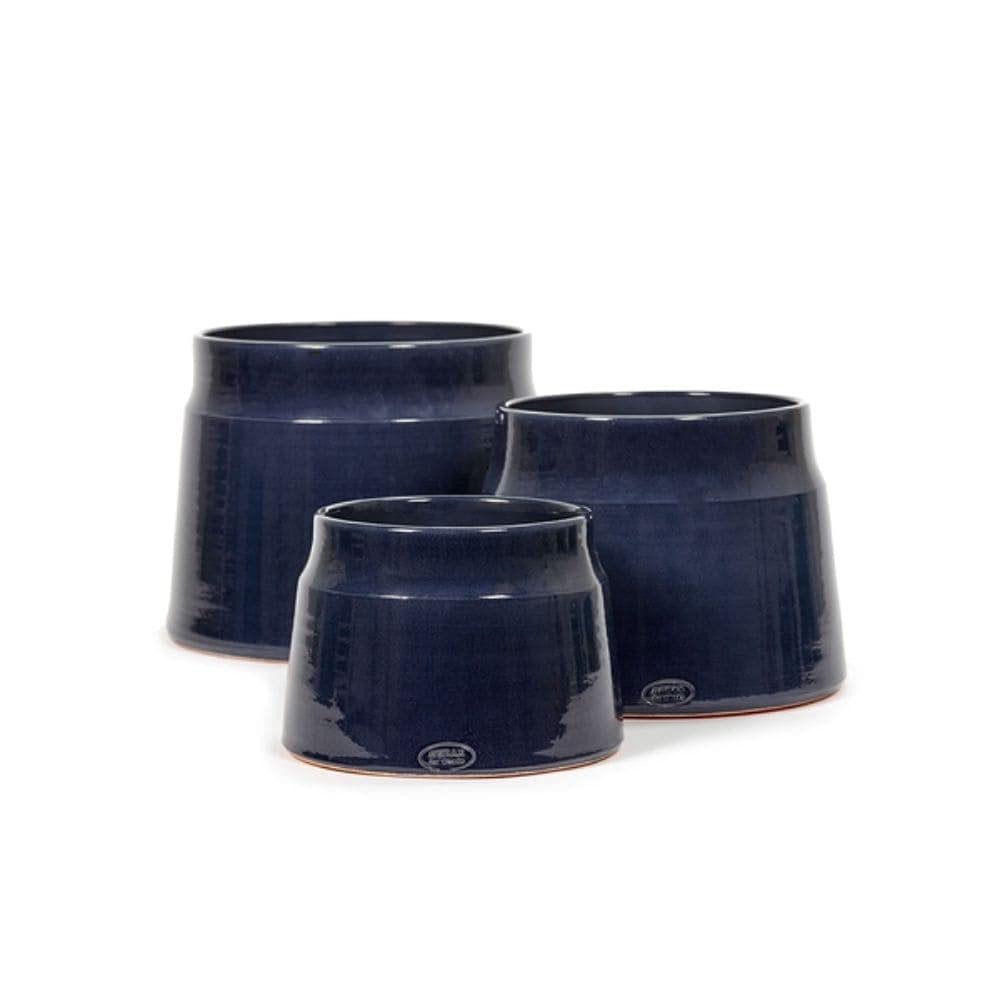 Serax Glazed Shades Blumentopf Mittlere Blau