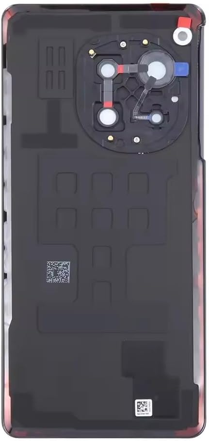 Compatible Rear Glass Panel for OnePlus Ace 3 Model LE2213 – Battery Door Back Cover, Battery Back Cover Housing Replacement Part (Black)