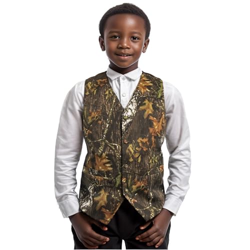Camo Vest For Boys Camouflage Boy Wedding Dress Vest Clothes For Hunting Fishing