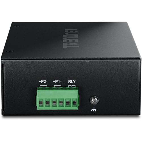 Image of TRENDnet 16-Port Industrial Gigabit DIN-Rail Switch, TI-G160, NDAA & TAA Compliant, 32Gbps, IP50 Rated, Ethernet Splitter, Lifetime Protection