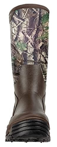 Korkers Men's Neo Storm Rubber Boots - Inuslated And Waterproof Multi-Season Mud Boots - Includes Interchangeable Ninety Degree Sole - Size 10/Camo #TOP5