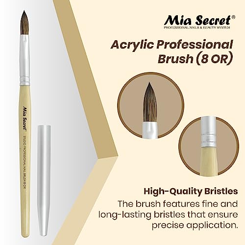 Mia Secret - Pincel Acrílico Profesional (8 OR) miniatura 2
