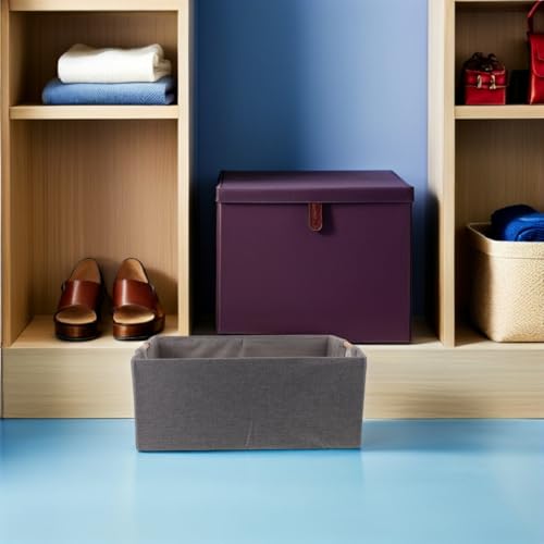 Cesta de almacenamiento de tela resistente con asas para el hogar 7
