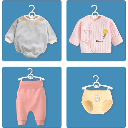 Hgyze KIDS PLASTIC HANGERS 50 PACK Baby Hangers For Closet 50Pcs, White Kids Clothes Hanger Plastic thumb #5