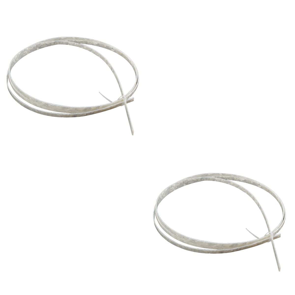 ARTIBETTER 2pcs 6 mm Width Guitar Binding Purling Strips Celluloid Guitar Binding Materials White Pearl for Classical Acoustic Guitar and Ukulele