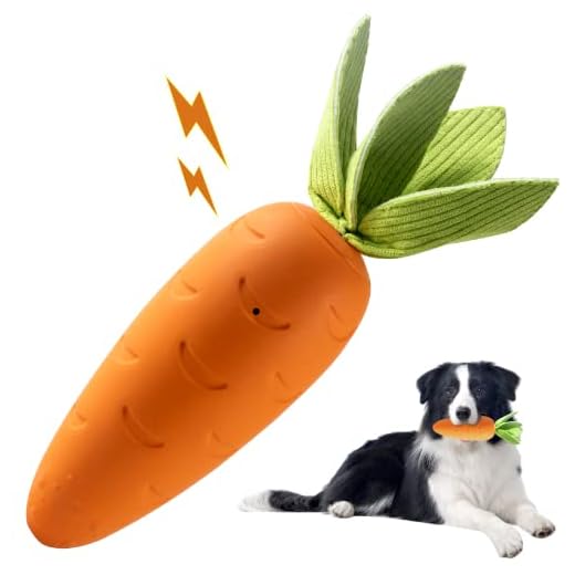 HEYKEY Squeaky Dog Chew Toys for Aggressive Chewers, Indestructible Dog Toys for Aggressive Chewers, Tough Durable Teeth-Cleaning Rubber Squeaky Dog Chew Toys for Puppy Medium Large Dogs, Milk Flavor