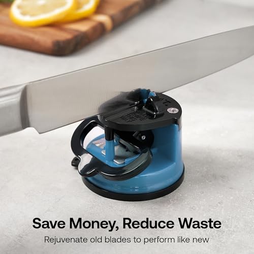 Image of AnySharp Global Knife Sharpener with PowerGrip, Blue