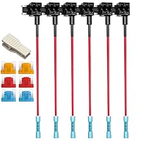 Set Portafusibili ATM 4 Pezzi - Con Filo 16AWG, Fusibili 3A-20A, Estrattore, Per Auto 12V-24V