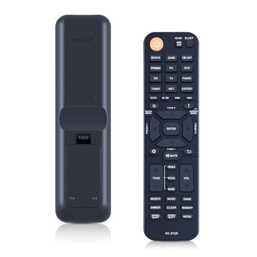 RC-972R New Replace Remote Applicable for Onkyo AV Receiver TX-NR797 TX-RZ840 TX-NR696 TX-NR595 TX-NR696-S TX-NR6050 TX-NR6100 TX-RZ50 TXNR797 TXRZ840 TXNR696 TXNR595 TXNR6050 Audio Vedio Receivers