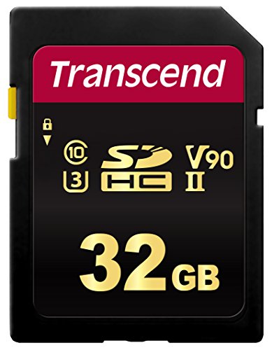 Transcend 32GB UHS-II U3 V90 SDHC Memory Card, Up to 285MB/s, 8K Ultra HD for Canon Nikon Sony Pentax Kodak Olympus Panasonic DSLR Professional Photographers Mirrorless Cameras Advanced Video Cameras