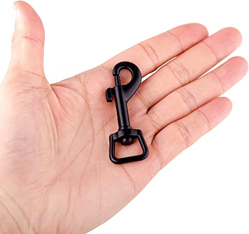 Fivoendar Swivel Eye Bolt Snap Hooks Black Heavy Duty Dog Leash Clips Dog Leash Clasp Dog Leash Snaps Hooks Trigger Clip Trigger Snaps 3 Inch 8 Pcs thumb #2