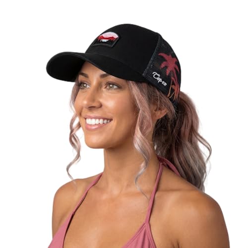 TOP-EX Ponytail Trucker Baseball Hats Caps for Women Girls Beach