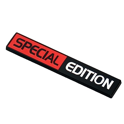 Image of 2Pc Special Edition Emblem 3D Fender Badge Car Truck Sticker Decal Fit for Universal Car Truck SUV (Red White Black)