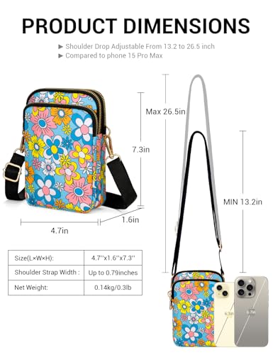 Image of YINHEXI Small Crossbody Bags for Women, Mini Cell Phone Wallet Purse, Shoulder Bag for Women and Men