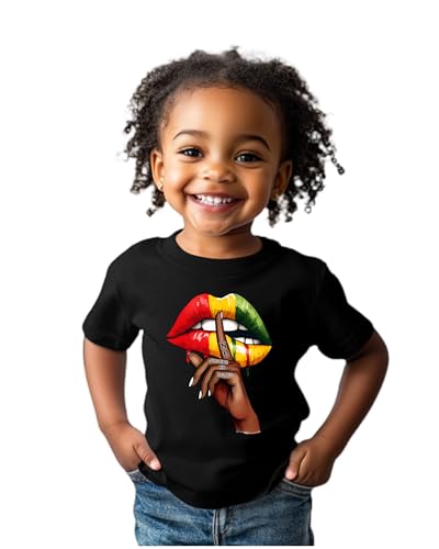 Juneteenth Shirts for Kids – Boys and Girls Short-Sleeve T-Shirts, Ages 2-6, Celebrate Freedom and Black History