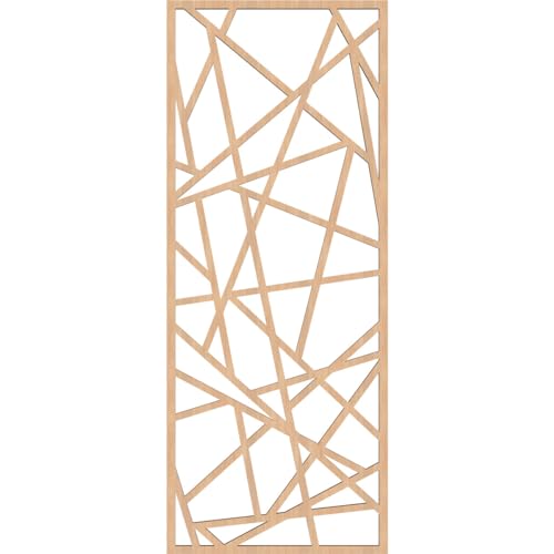 Image of Conway Decorative Pierced Fretwork Wood Wall Panels, 13 3 /8 inchW x 34 3 /8 inchH x 3 /8 inchT, Hickory