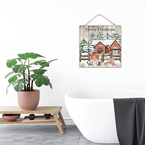 Décoration murale rétro bois cadeau de Noël idéal pour la maison