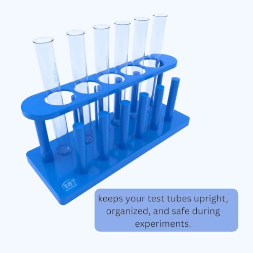 Image of 11 Items Chemistry Lab Kit | Borosilicate Glass Test Tubes Set with Stand, Holder, Brush, Dropper & Spatula for Science Experiments