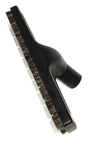 Soft Touch Deluxe Vacuum Cleaner Or Central Vac Hardwood And Bare Floor Or Wall Brush. Natural Delicate Horse Hair Bristles For Thorough Cleaning. Has Female 1 1/4 Id Connection (14 Inch With Wheels) #TOP2