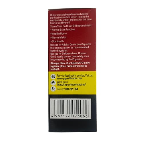 Seven Seas Cod Liver Oil - Pack of 500 Capsules