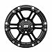 GTW Specter 12 Inch Aluminum Golf Cart Wheel 12x7 | 4-4 Bolt | 3:4 Offset | Set of 4 (Matte Black)