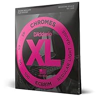 MELLOW TONE - XL Chromes are a flat wound electric bass string, which provide a mellower tone than round wound strings SMOOTH, DARK TONES - Chromes stainless steel flattened ribbon wrap wire is precisely polished for unparalleled smoothness and a dar...