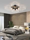 Anmaice 20in Flush Mount Modern led Ceiling Light Fixtures,3000K/4000K/6500K 28W[200W Equiv] Dimmabl