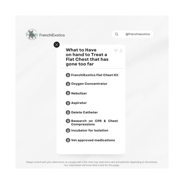 Newborn Puppy Flat Chest Kit