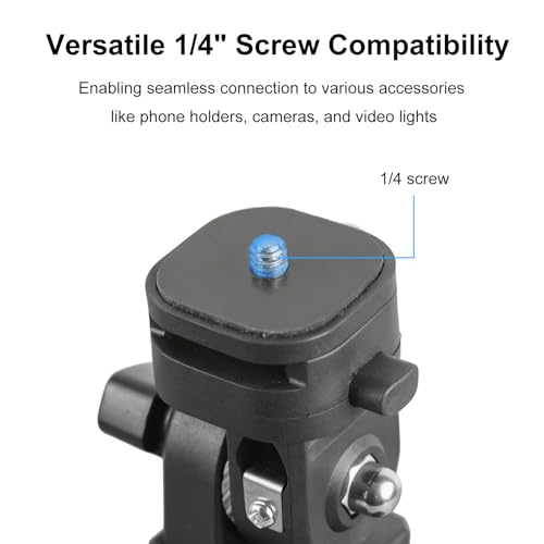 Image of Light Stand Adapter, Camera Mount Adapter with Universal 1 /4 Screw Thread and 180 Degree Tilt, Cold Shoe Design, for Light Stands Cameras Video Lights Photography