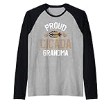 Photo Gallery proud cicada grandma - cute cicada grandma maglia con maniche raglan Photo Gallery proud cicada grandma - cute cicada grandma maglia con maniche raglan