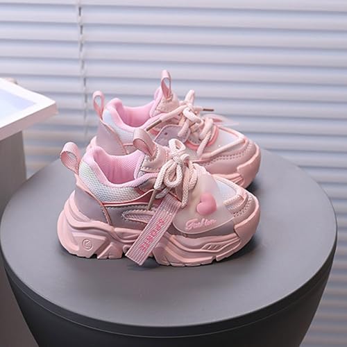 IWIHMIV Toddler Girl Slip On Shoes Toddler Running Shoes Athletic Shoes Lightweight Breathable Tennis Sports Sneakers4