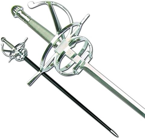 DevilFish Medieval Reinassance Fencing Rapier Sword with Scabbard