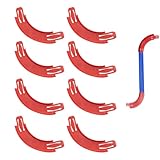 8pcs Biegen Bahn Zubehör Für Hotwheels, 20x4x1.5cm 90 Grad Kurven Verbinder Ersatz, Toy Car Kurven Streckenteile, Rennstrecken Bauzubehör, Rennstrecken Komponenten Teile Für Spielzeugautos