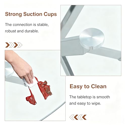 Table Ronde 88 cm : Solution Gain de Place pour Cuisine et Petits Espaces - 6