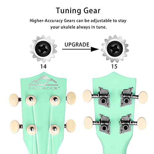 EastRock Ukulélé Soprano Débutants, Hawaïen Ukulele 21 pouces pour Enfant, Yukulele de Kit avec sac Sangle Médiators… - Les Beatles, Paul McCartney, John Lennon, RIngo Starr, George Harrison EastRock Ukulélé Soprano Débutants, Hawaïen Ukulele 21 pouces pour Enfant, Yukulele de Kit avec sac Sangle Médiators… – Image 2