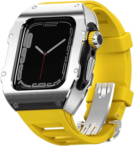 Boîtier de montre acier et bracelet caoutchouc Apple Watch Ultra 8 49mm