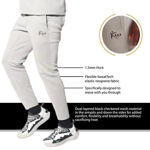 Kutting Weight - Sweattech Neoprene Sauna Joggers - Exercise Training Joggers - Heat Training Enhancement - Maximize Workouts #TOP4