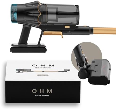 OHM Cosmo Cordless Vacuum Cleaner - Home Essentials. 55 Min Run T...