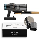 OHM Cosmo Cordless Vacuum Cleaner - Home Essentials. 55 Min Run Time, Self-Standing Vacuum Cleaner with Large Bin, Hands-Free Emptying, Outlet Aroma, White LED Light, Wall Mount Included