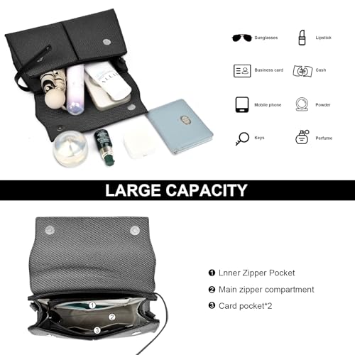 Eslcorri Crossbody Bags for Women Trendy, Leather Ladies Top Handle Satchel Travel Purses Clutch Medium Shoulder Handbags4