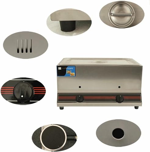 Friteuse à gaz 22L en acier inoxydable à double panier pour table de restaurant - 3