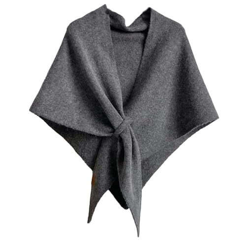 Shawl Wraps for Women Knitted Triangle Scarf Soft Cozy Shawls and Wraps Cardigan Cape Cashmere Shoulder Top Sweater