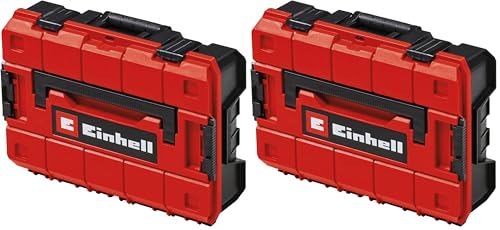 Einhell Coffret de rangement E-Case S-F (25 kg max, pour le rangement modulable d’équipements sensibles) (Lot de 2)