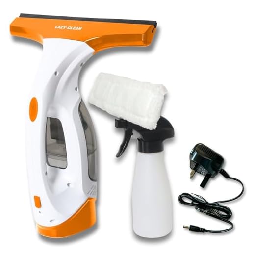 Lightweight Window Vacuum Cleaner Cordless 30 Min Run Time | 280mm Squeegee Window Vac | 1.8kPa suction Power | Electric Window Cleaner, Condensation Vacuum, Handheld Window Vac