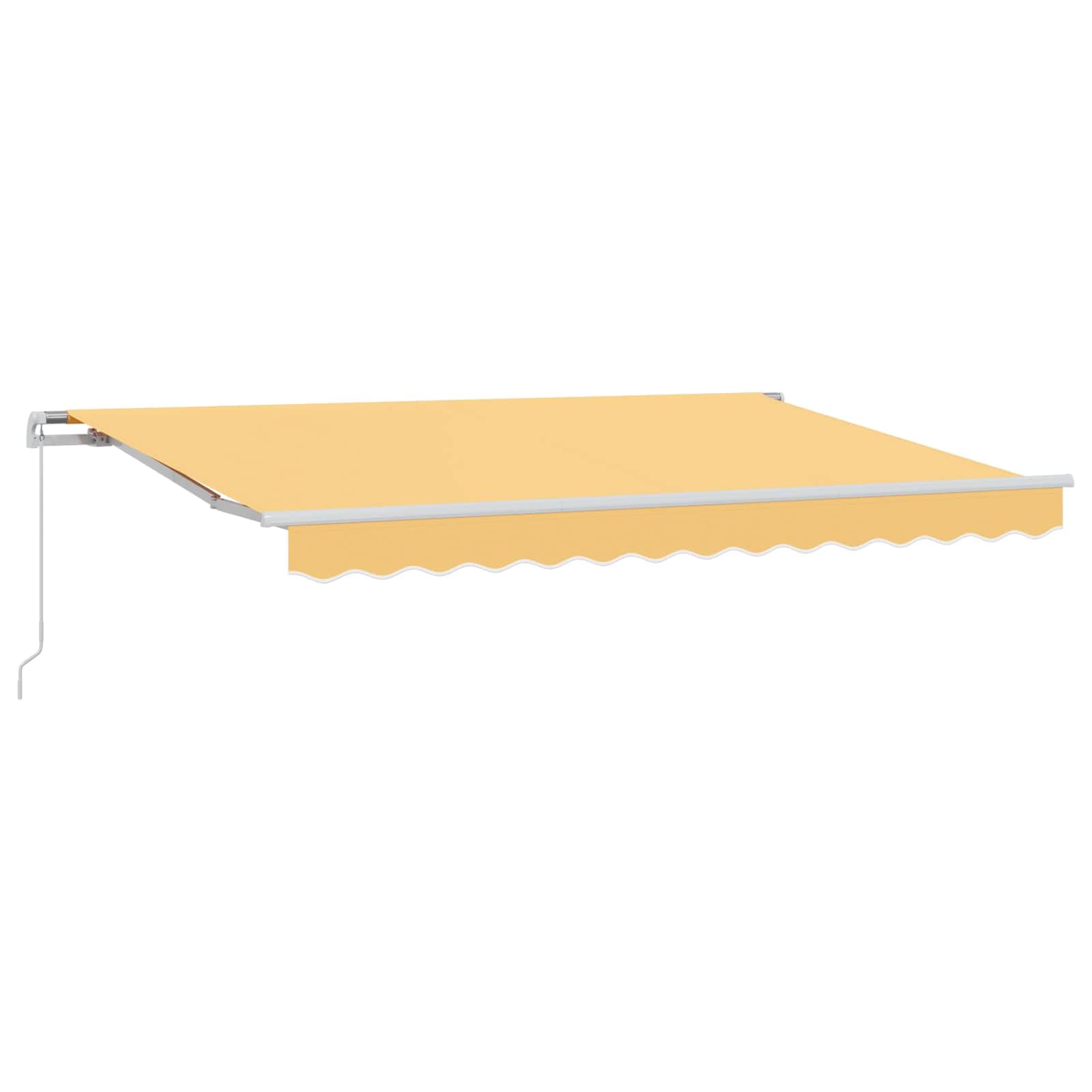 Tenda da sole manuale, 4,5 x 3 m, con braccio articolato, per