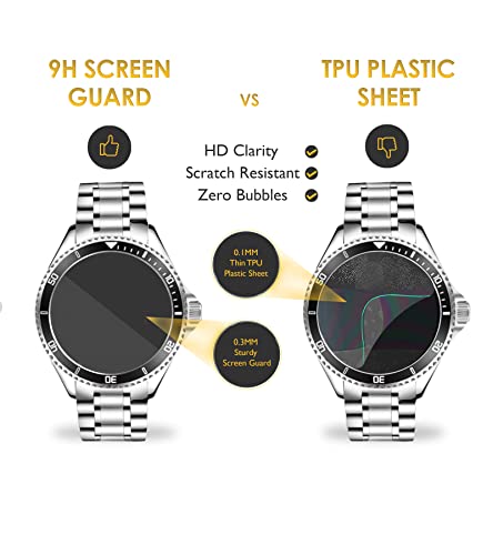 Image of Spartan Shield [2 Pack Screen Guard For Noisefit Force Smartwatch (1.32 inch) || Anti Scratch || 9H Unbreakable Strength || Ultra Clear || Screen Protector For Noise Force [Not Tempered Glass]