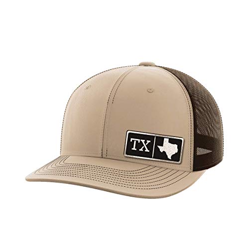 Texas Homegrown(Khaki Coffee) - Adjustable Trucker Hats with Snapback