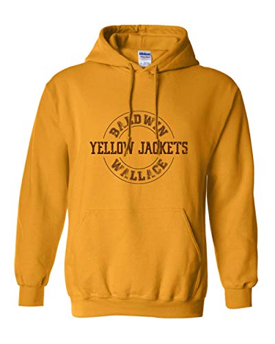 CreateMyTee Baldwin Wallace Yellow Jackets Unisex Hooded Sweatshirt - Baldwin Wallace Yellow Jackets Apparel