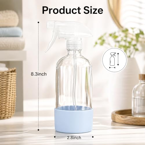 Botellas de spray de vidrio 360° 16 oz, pack 2 miniatura 4